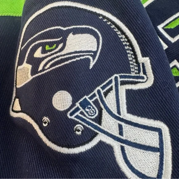 NWOT Seattle Seahawks G-111 Embroidered Logo Bomber Varsity Jacket - Picture 5 of 16